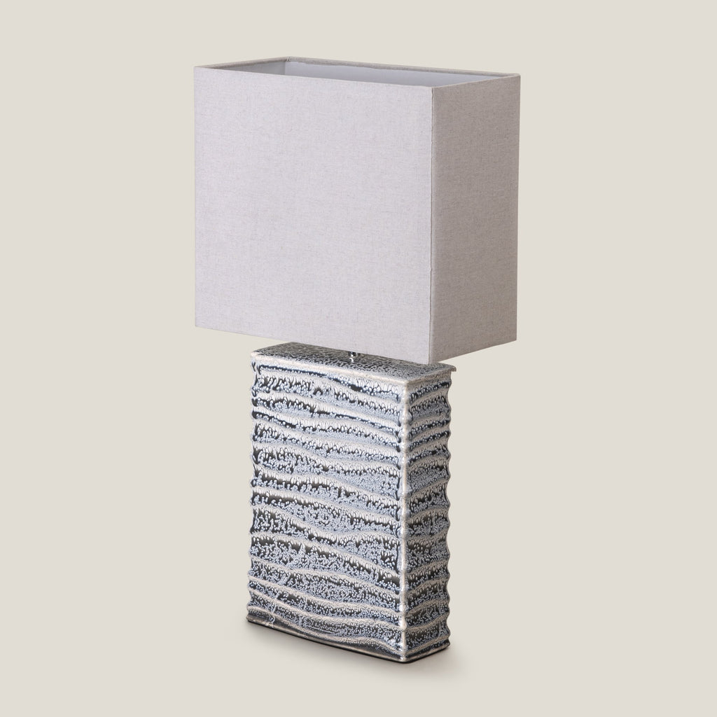 Cascade Grey Ceramic Table Lamp