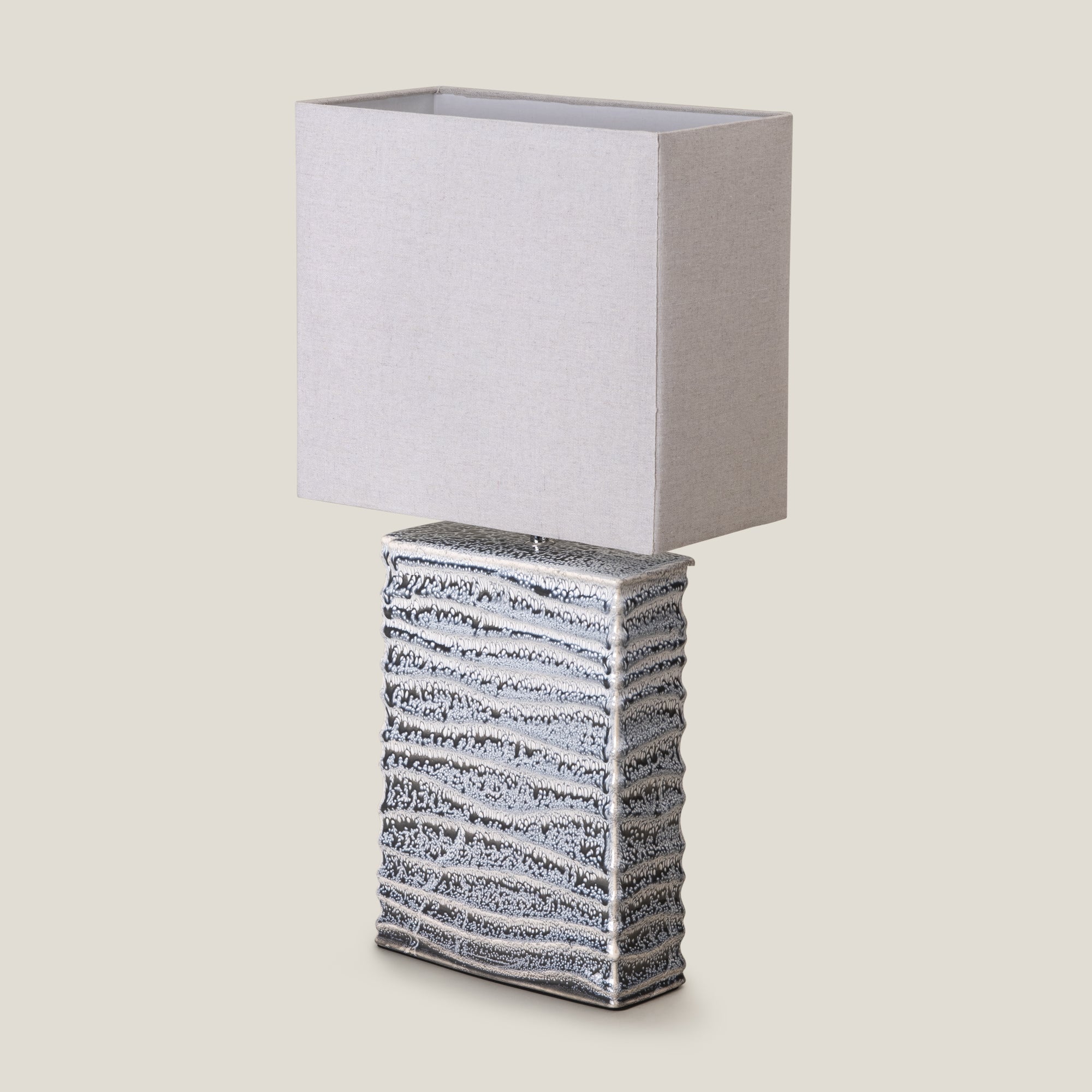 Cascade Grey Ceramic Table Lamp
