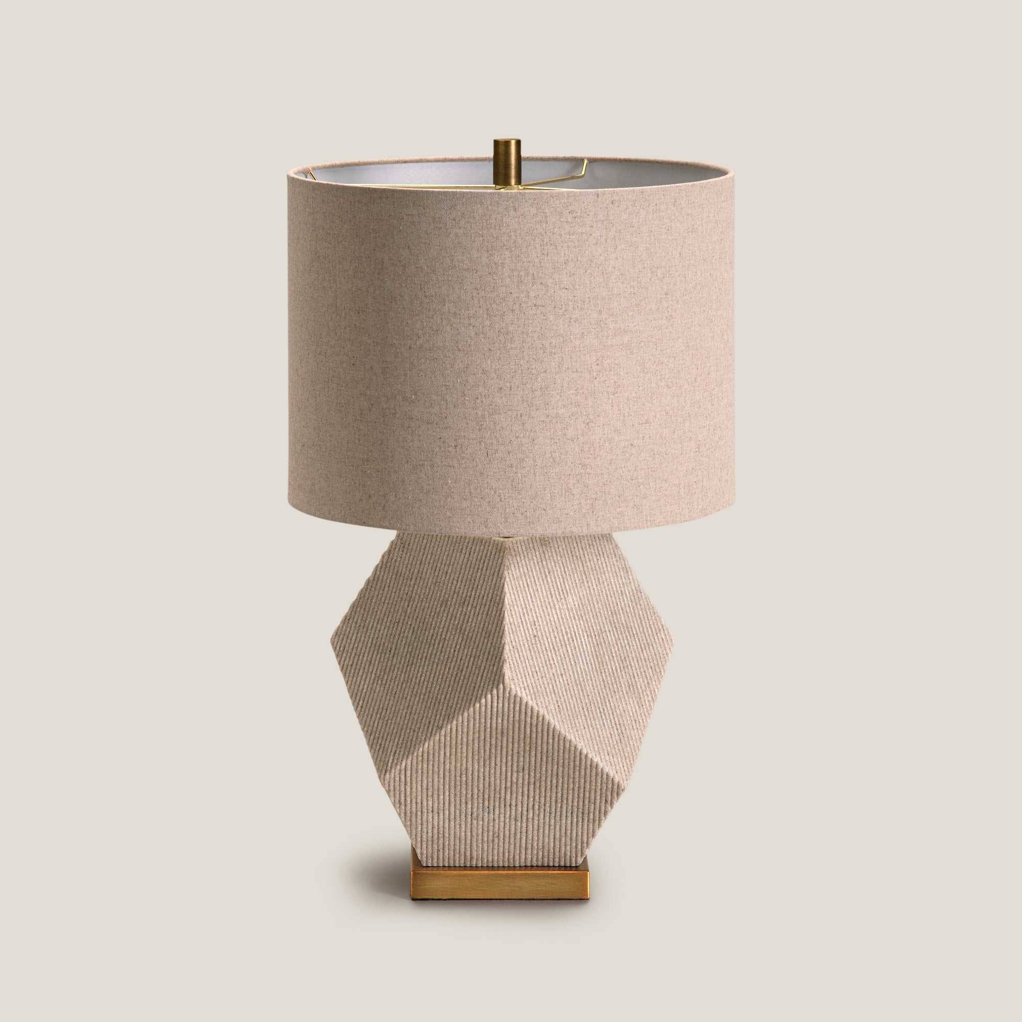 Pentaluxe Beige Table Lamp