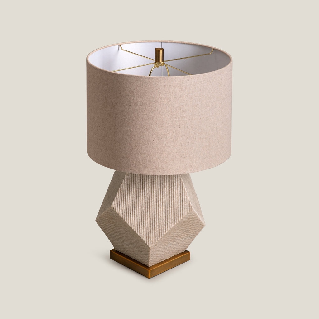 Pentaluxe Beige Table Lamp